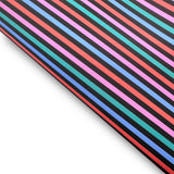 Hallo Friends Stripes Premium Faux Leather Fabric Sheets - Eliza Henri