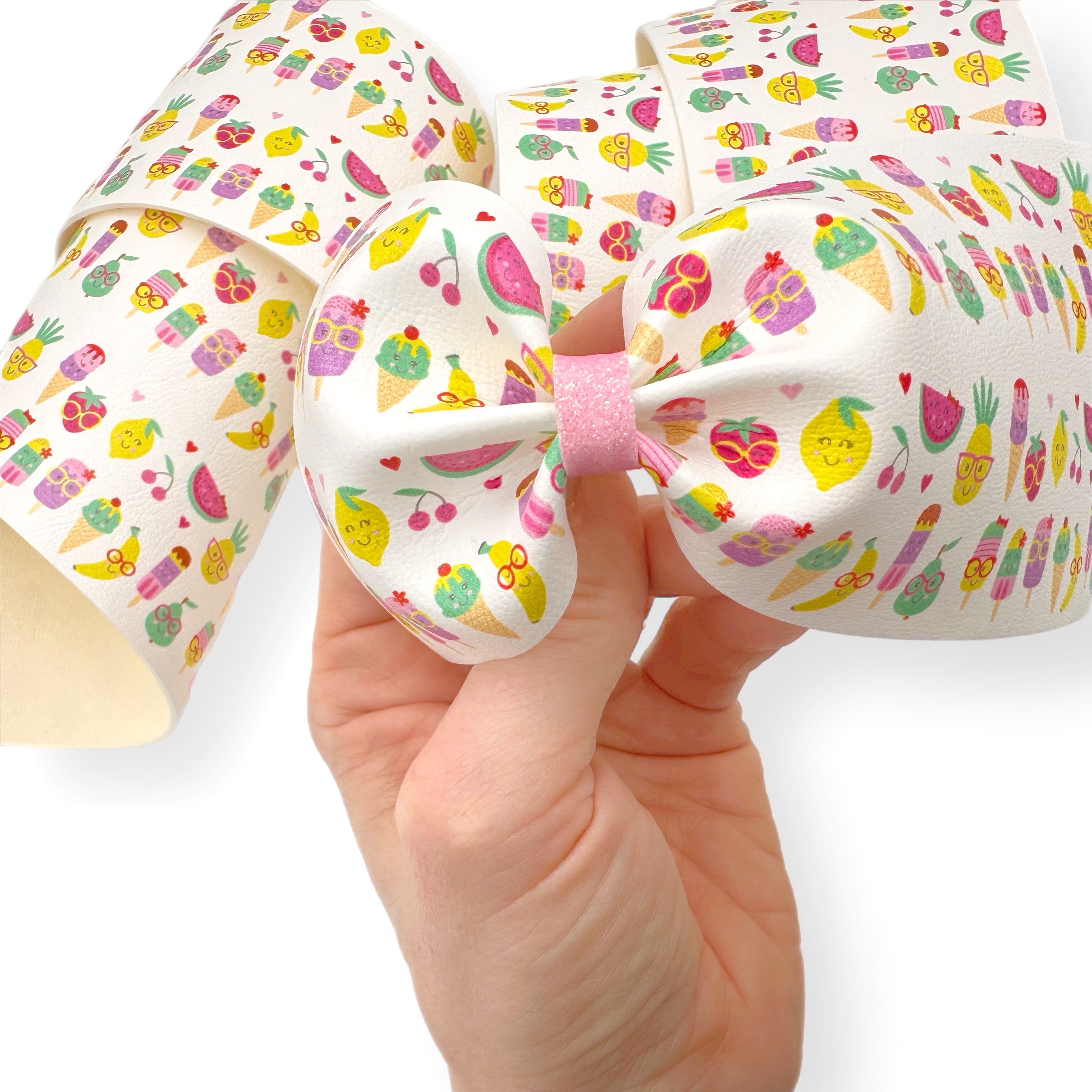 Fruit Gang Faux Leather Mega Bow Strips - Eliza Henri
