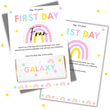 Rainbow- First Day of School in the entire Galaxy Board- Pink