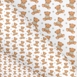 FLOWER BEAR CANVAS LUX PREMIUM PRINTED FABRIC- 3 SIZES - Eliza Henri