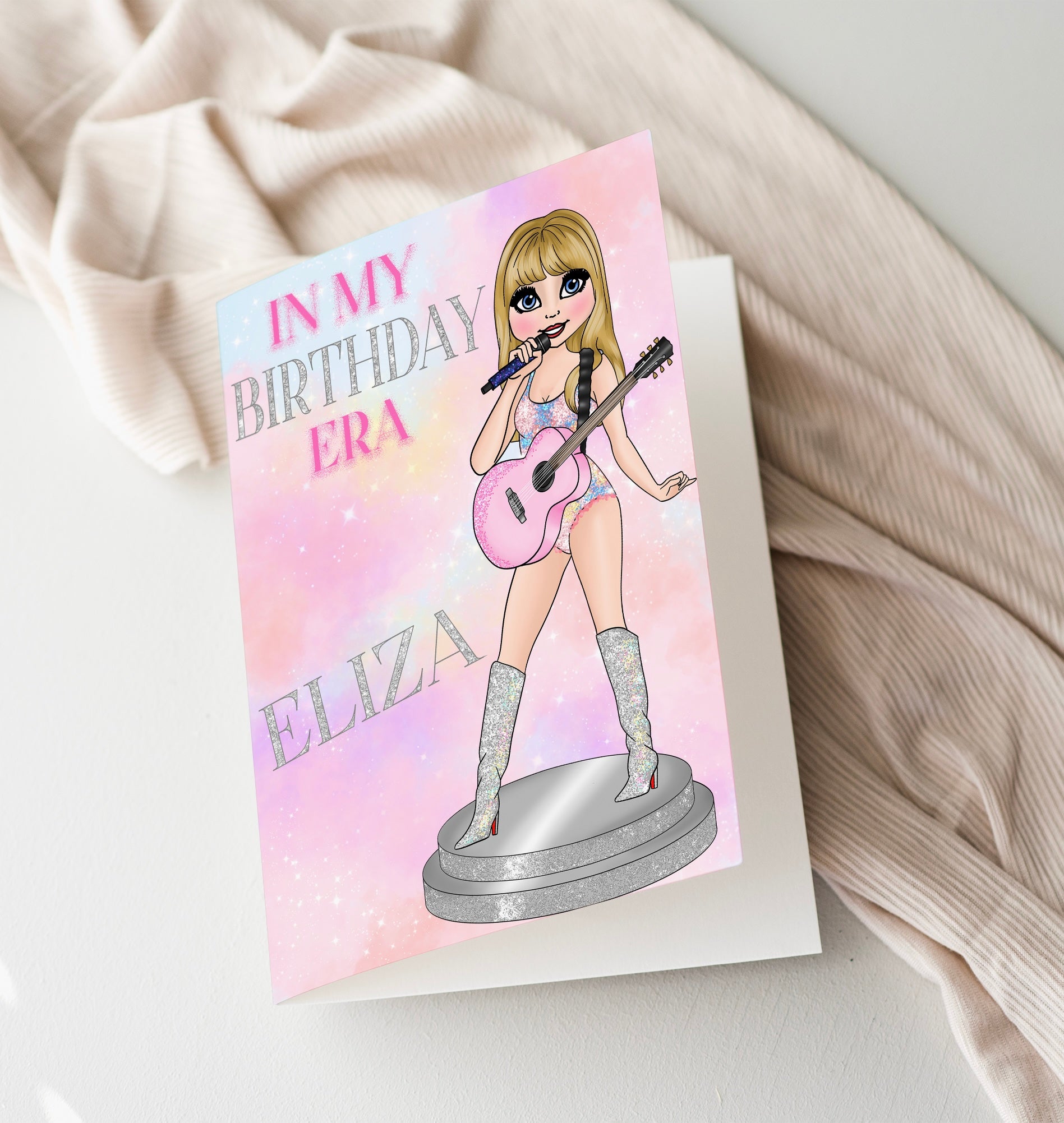 Popstar 'In my Birthday Era' Dolly- Premium Personalised Birthday Cards - Eliza Henri