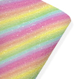 PASTEL RAINBOW CHUNKY GLITTER FABRIC