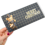 Merry Christmas- Nutcracker Teddy Bear Printed- Trifold Wallet Envelopes