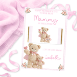 MOTHER'S DAY- SUPER MUMMY TEDDY BEAR PINK V.2- CHOCOLATE WRAPPER - Eliza Henri