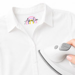 Custom DTF Clothing Labels -Rainbow- Pinks- Iron On - Eliza Henri