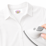 CUSTOM DTF CLOTHING LABELS- RECTANGLE RAINBOW- PINKS- IRON ON