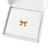 GOLD COQUETTE BOW CUSTOM CUT SOLVENT STICKER- GLOSSY OR MATTE