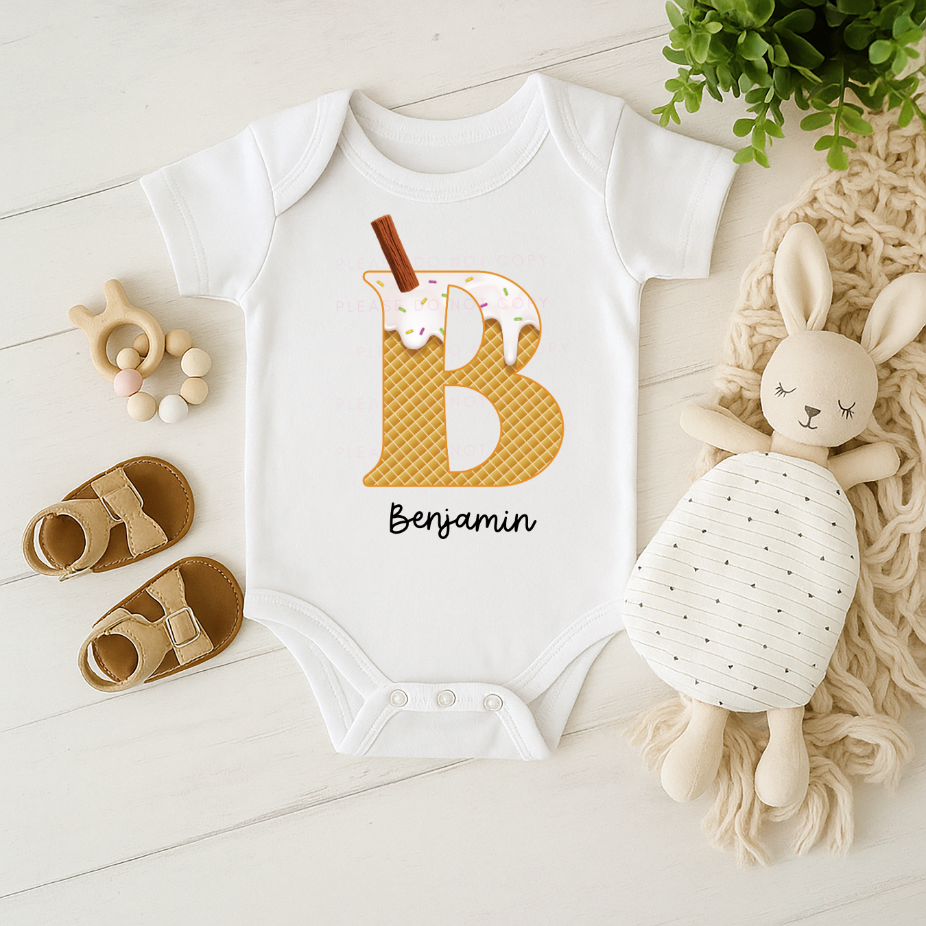 CUSTOM DTF TRANSFER - ICE CREAM SPRINKLES ALPHABET & NAME - Eliza Henri