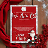 NICE LIST CERTIFICATES - SANTA’S SUIT EDITION 2025- A4 PREMIUM CARD