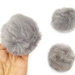 Luxury Fluffy Pom Poms with elastic Hoops 8cm - Eliza Henri