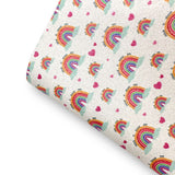 Have a Good Day Rainbow Printed Fine Core Glitter Fabric - Eliza Henri