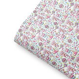 Unicorn Birthday Party Premium Faux Leather Fabric Sheets - Eliza Henri