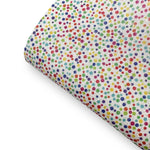Polka Dots Printed Fine Core Glitter Fabric - Eliza Henri