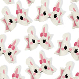 BOW BUNNY FAUX LEATHER DIY HAIR BOW LOOPS & CRAFT CUTOUT SHEETS - Eliza Henri