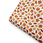 Falling Leaves Premium Faux Leather Fabric Sheets - Eliza Henri