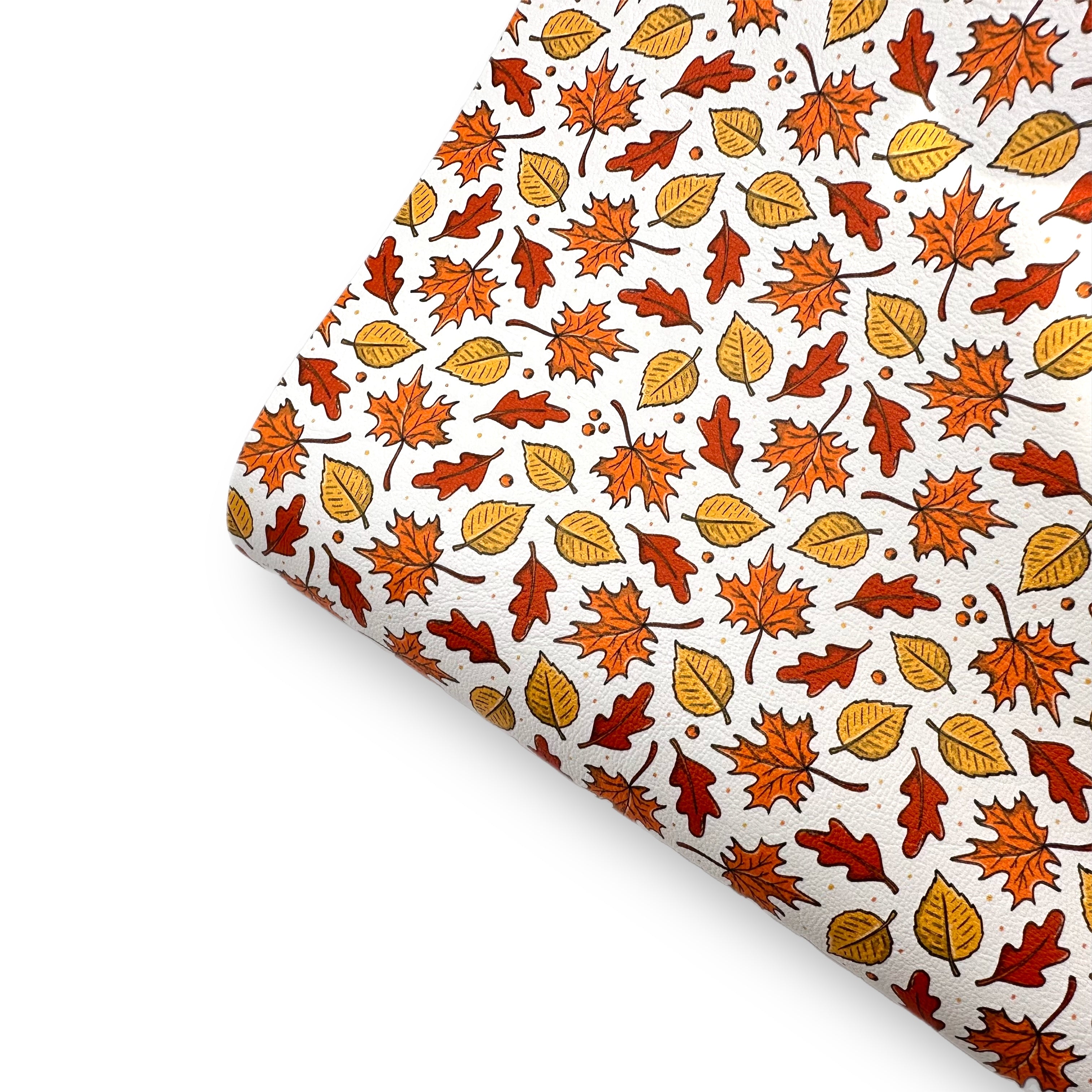 Falling Leaves Premium Faux Leather Fabric Sheets - Eliza Henri