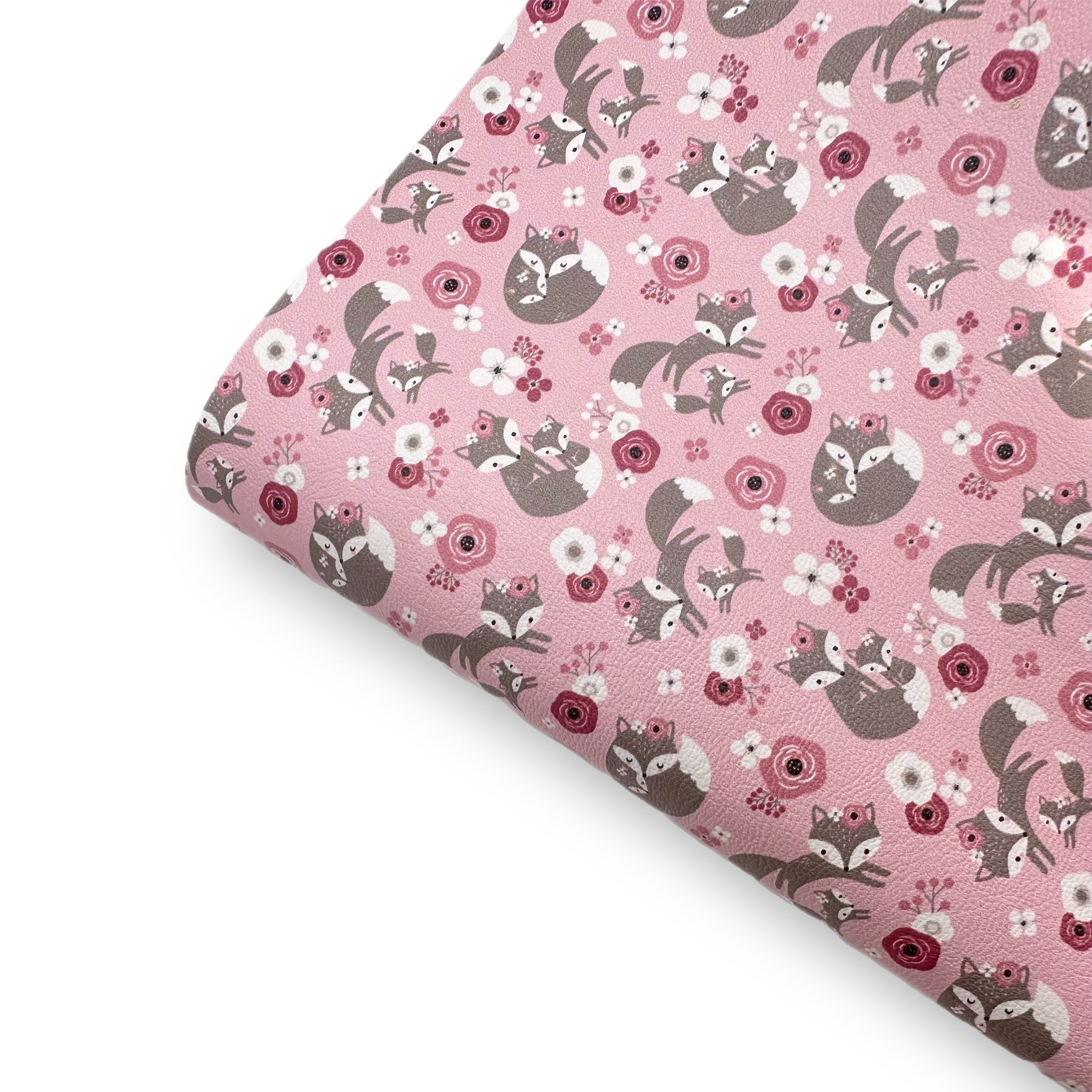 Grey Foxes Premium Faux Leather Fabric Sheets - Eliza Henri