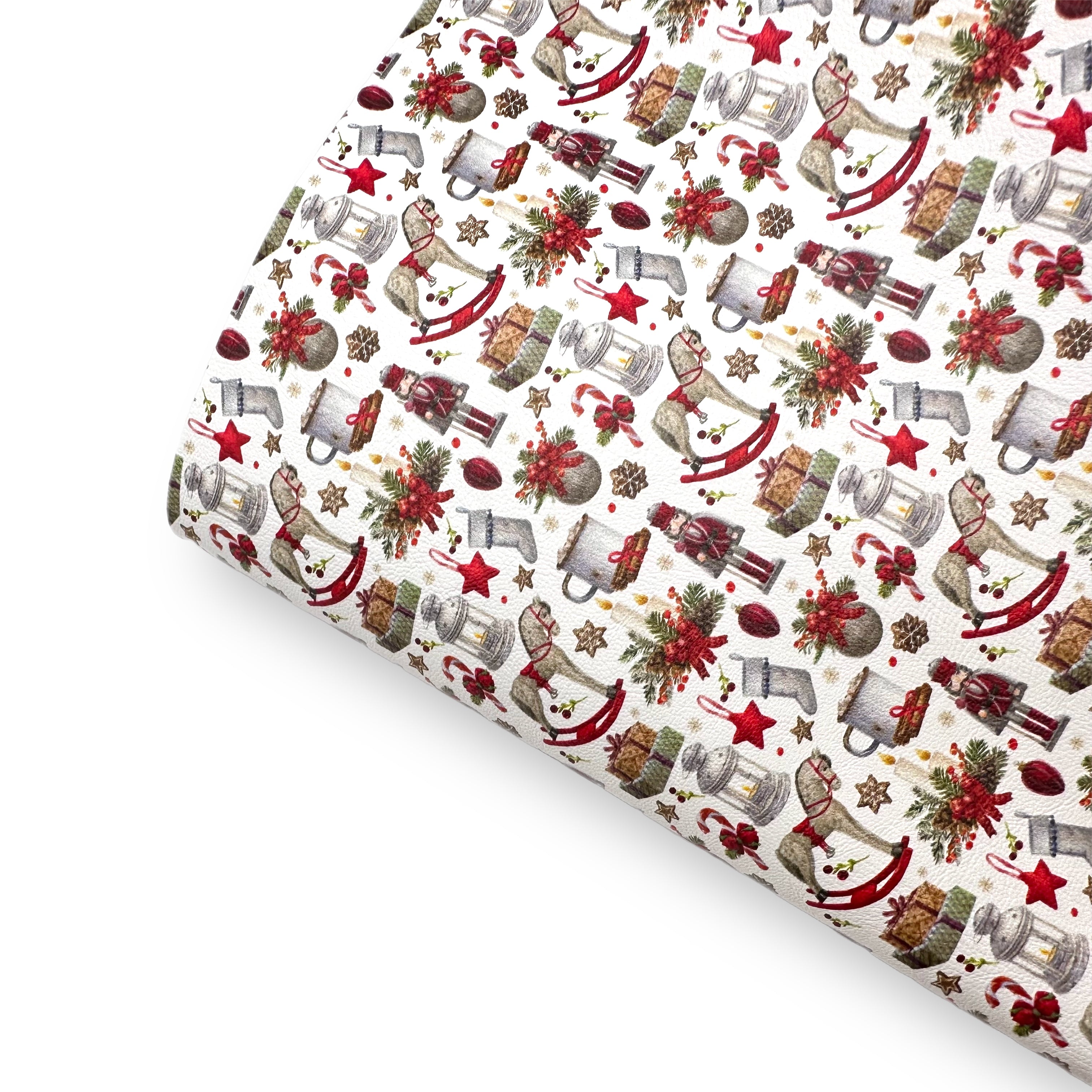 Xmas Time Premium Faux Leather Fabric Sheets - Eliza Henri