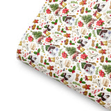 Traditional Christmas Premium Faux Leather Fabric Sheets - Eliza Henri