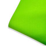S- Lime Green Core Colour Premium Faux Leather Fabric Sheets - Eliza Henri