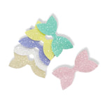 SUGAR COATED MIXED PRE CUT CHUNKY GLITTER BOW TAILS & CENTRES 3.5”- 6 PACK - Eliza Henri