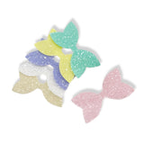 SUGAR COATED MIXED PRE CUT CHUNKY GLITTER BOW TAILS & CENTRES 3.5”- 6 PACK - Eliza Henri