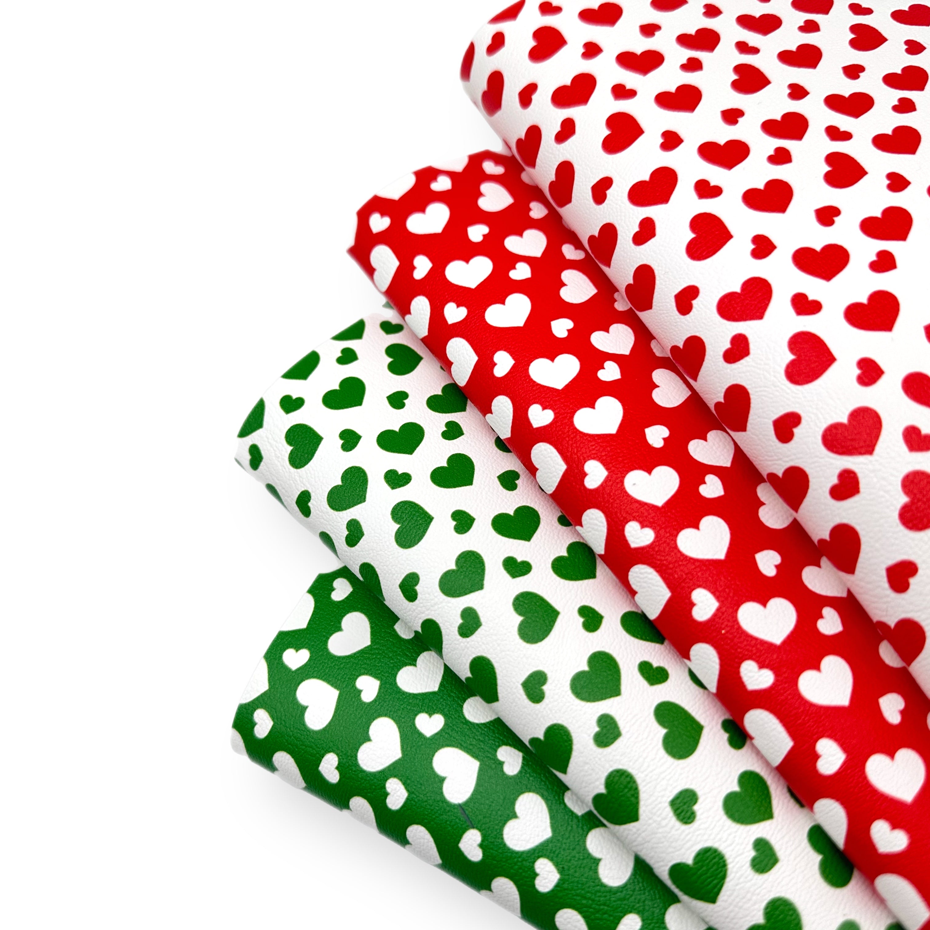 Elf Hearts Inverted Premium Faux Leather Fabric Sheets - Eliza Henri