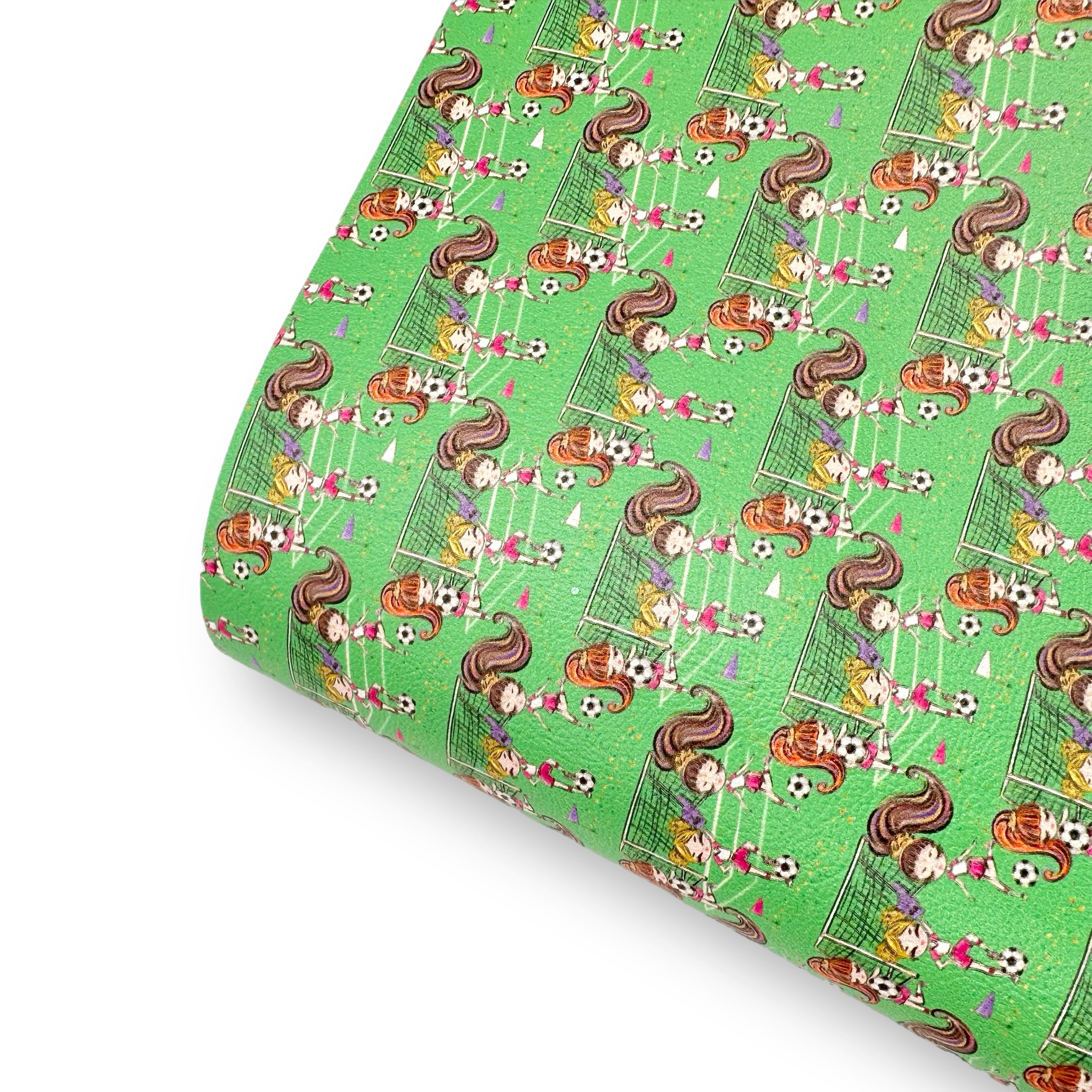 Go for Goal Girl Premium Faux Leather Fabric - Eliza Henri