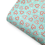 Candy Cane Lane Premium Faux Leather Fabric Sheets - Eliza Henri