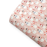 Snowman Party Premium Faux Leather Fabric Sheets - Eliza Henri