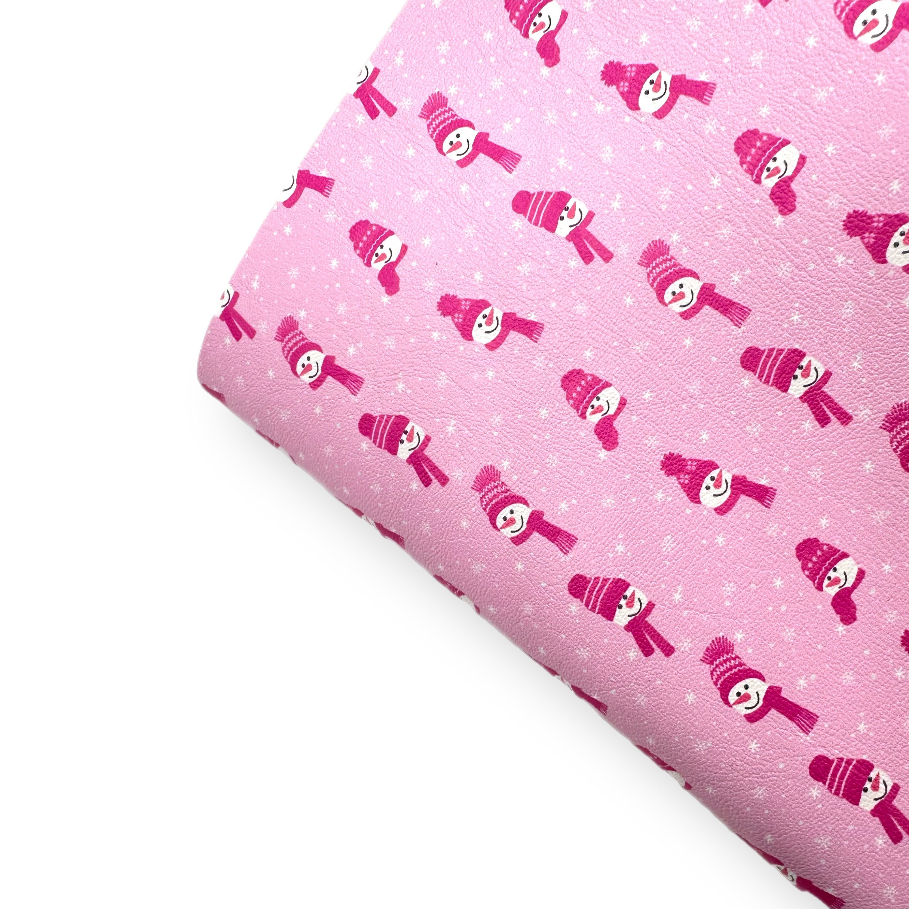 Little Miss Snowgirl Premium Faux Leather Fabric Sheets - Eliza Henri