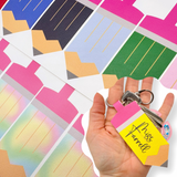 School Colour Pencils DIY Keyring Cut Out Faux Leather Fabric Sheets - Eliza Henri