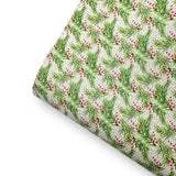 Christmas Berries Premium Faux Leather Fabric Sheets - Eliza Henri