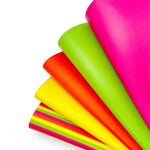 Neon Alert Premium Faux Leather Fabric - Eliza Henri