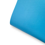 Hot Neon Blue Core Colour Premium Faux Leather Fabric Sheets - Eliza Henri