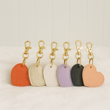 BOUTIQUE LEATHER HEART KEYRING - Eliza Henri