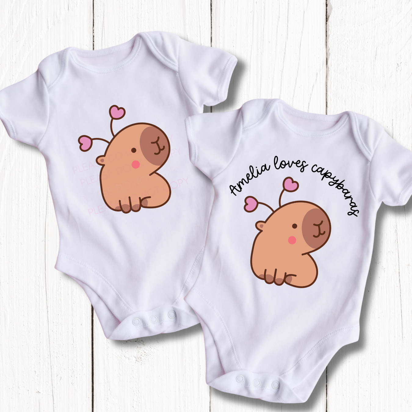 CUSTOM DTF TRANSFER | LOVE CAPYBARAS - Eliza Henri