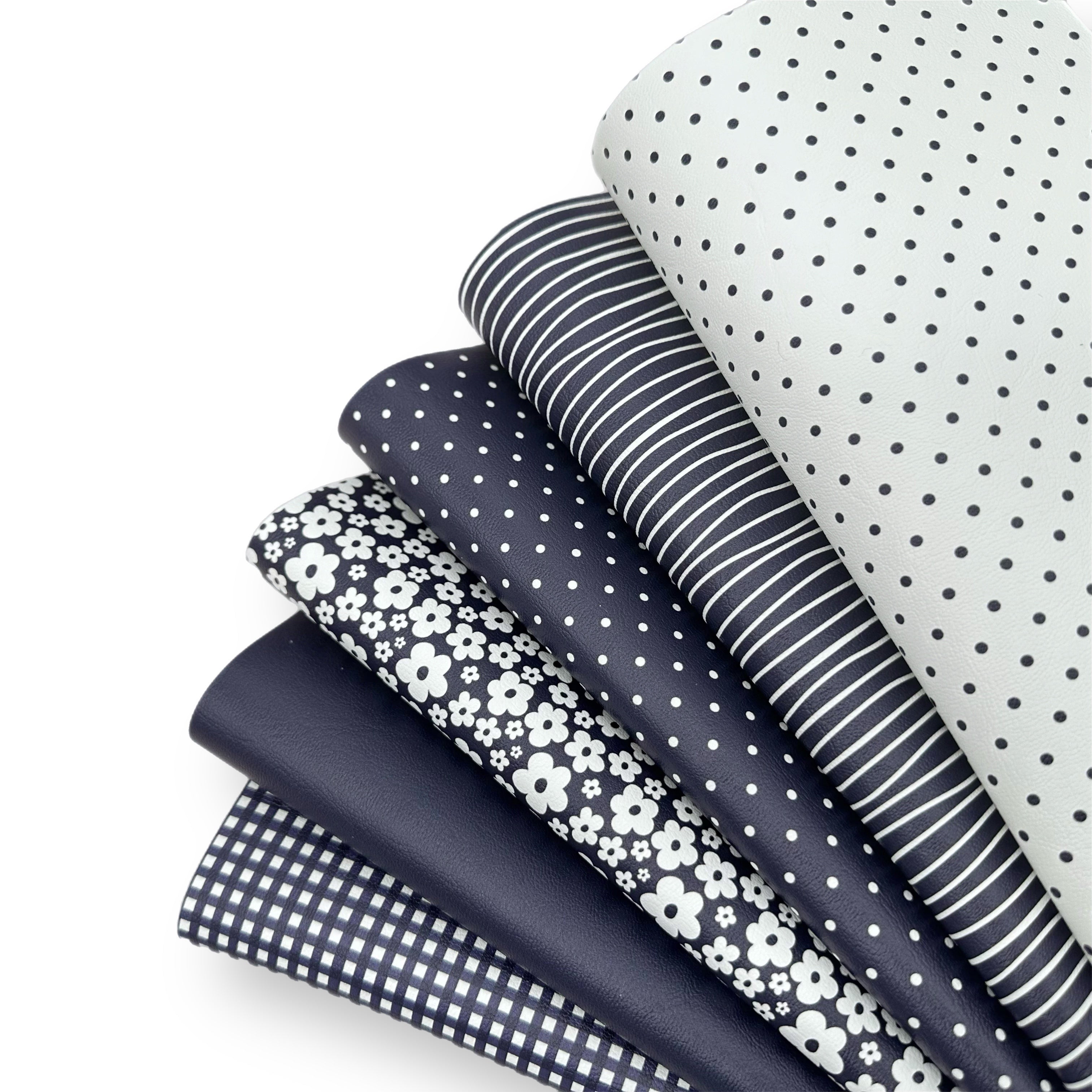 Patterned School Collections Premium Faux Leather Fabric - Eliza Henri