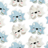 ARIA THE ARCTIC FOX FAUX LEATHER DIY HAIR BOW LOOPS & CRAFT CUTOUT SHEETS