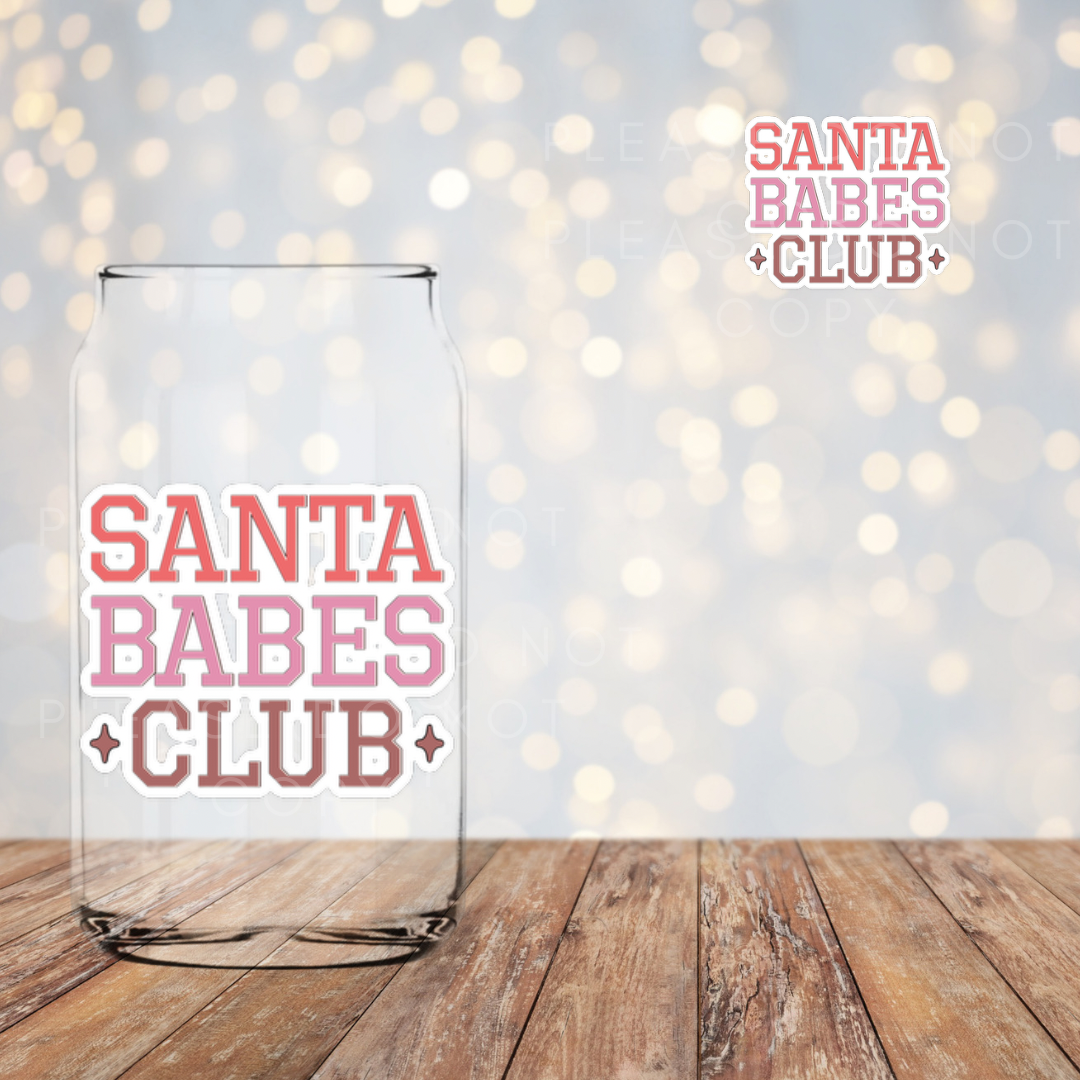 Santa Babes Club Vinyl Decal 9cm - Eliza Henri