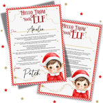 Premium Elf Arrival Letter- Red - Eliza Henri