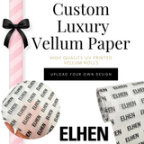 CUSTOM LUXURY PRINTED LOGO VELLUM PAPER- MUST BE ORDERED SEPERATELY