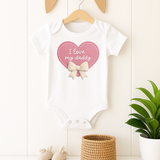 DTF TRANSFER | I LOVE MY DADDY PINK HEART - Eliza Henri