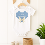DTF TRANSFER | I LOVE MY DADDY BLUE HEART - Eliza Henri