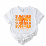 DTF TRANSFER - SUMMER VIBES- ORANGE BOWS - Eliza Henri