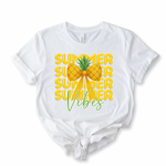 DTF TRANSFER - SUMMER VIBES- PINEAPPLE BOWS - Eliza Henri