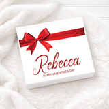 VALENTINES - RED RIBBON- MAGNETIC BOX TOPPER