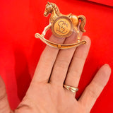 Rocking Horse North Pole Official Wax Seal Effect Solvent Stickers