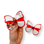 England Flag Butterfly Pinch Bows DIY Cut Out Faux Leather Fabric Sheets - Eliza Henri