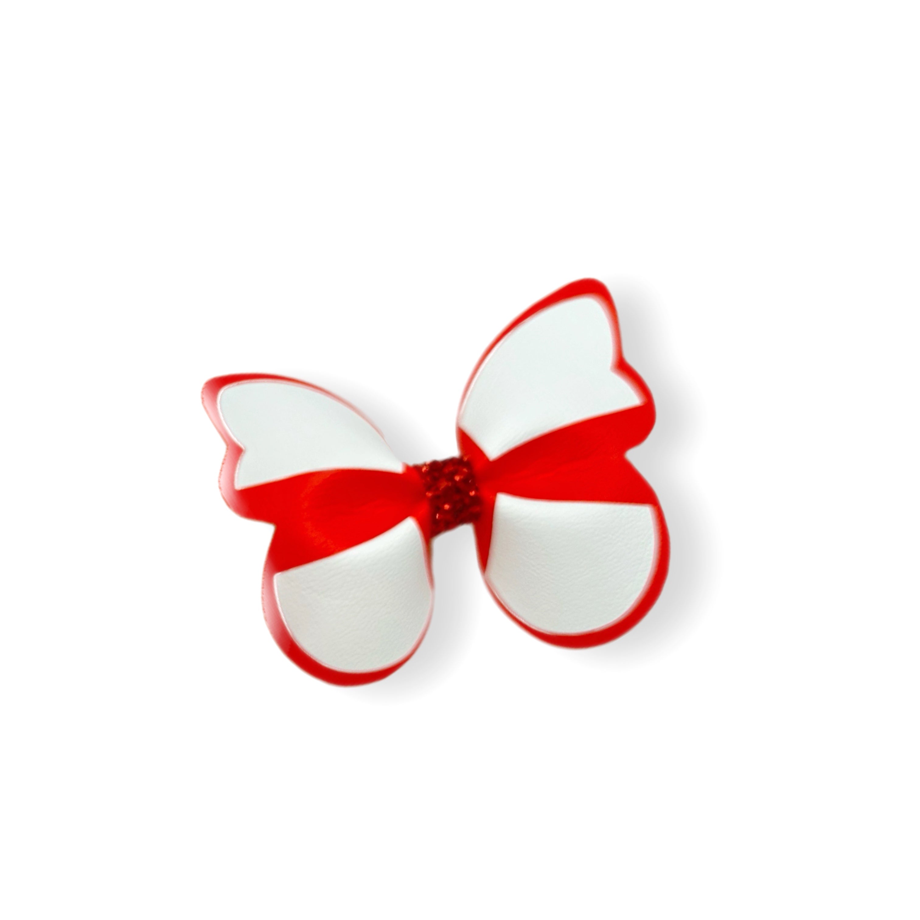 England Flag Butterfly Pinch Bows DIY Cut Out Faux Leather Fabric Sheets - Eliza Henri